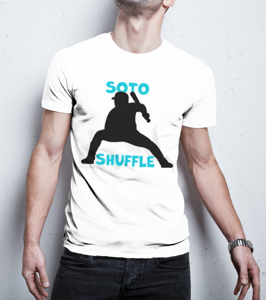 New York Yankees Soto Shuffle Silhouette Baseball Stance T-Shirt