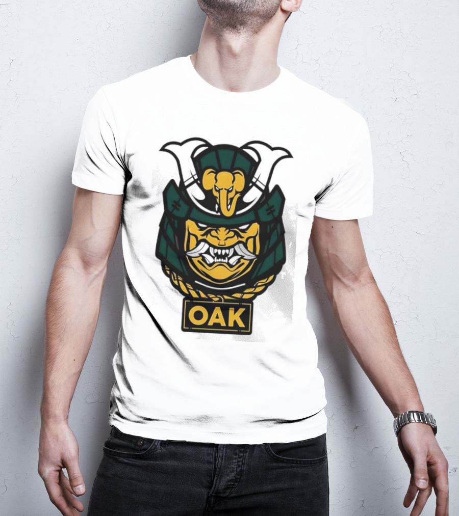 Oakland Athletics Samurai OAK Aggressive Mask T-Shirt