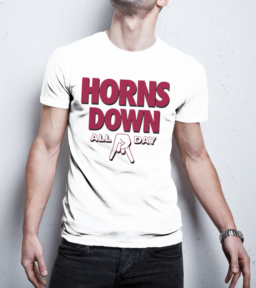 Horns Down All Day Oklahoma Sooners T-Shirt