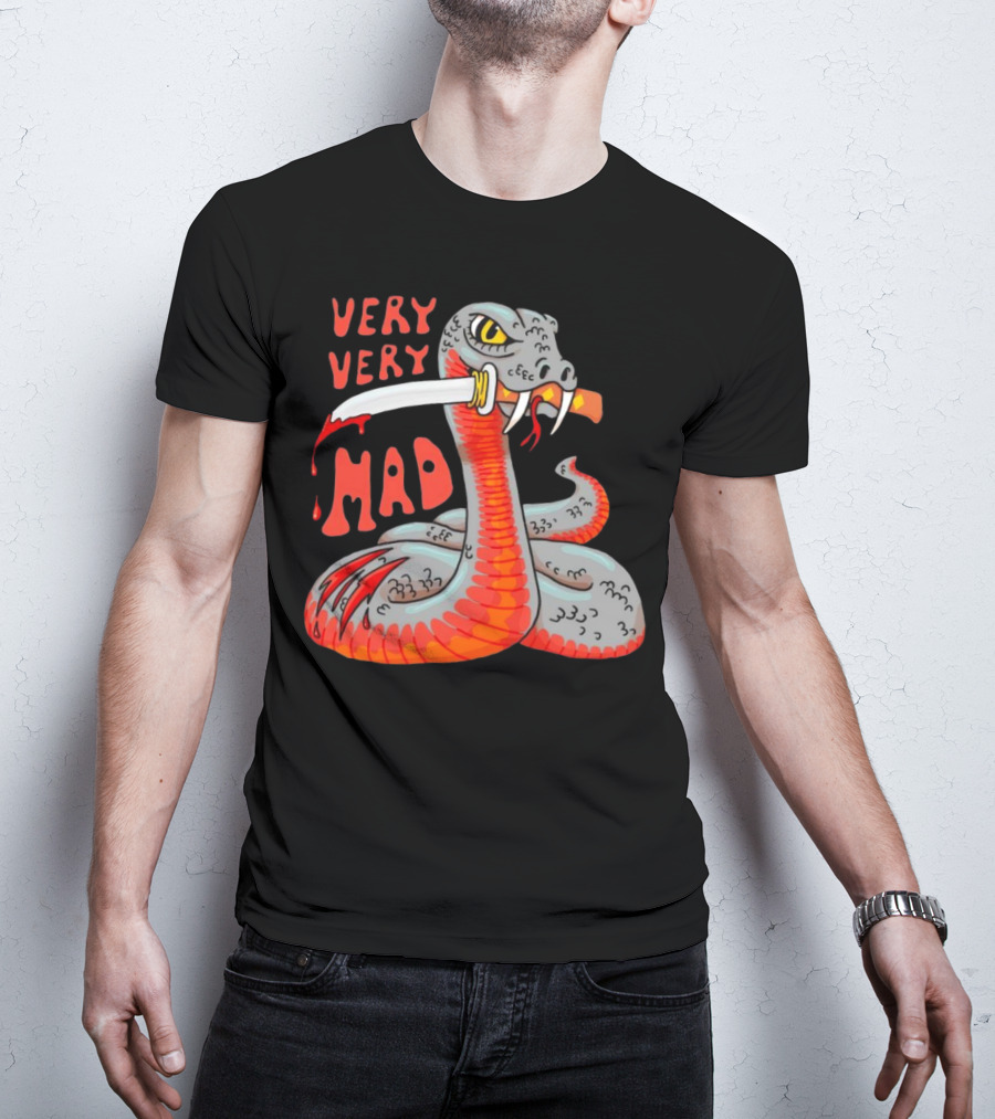 Very Very Mad Snake With Knife T-Shirt