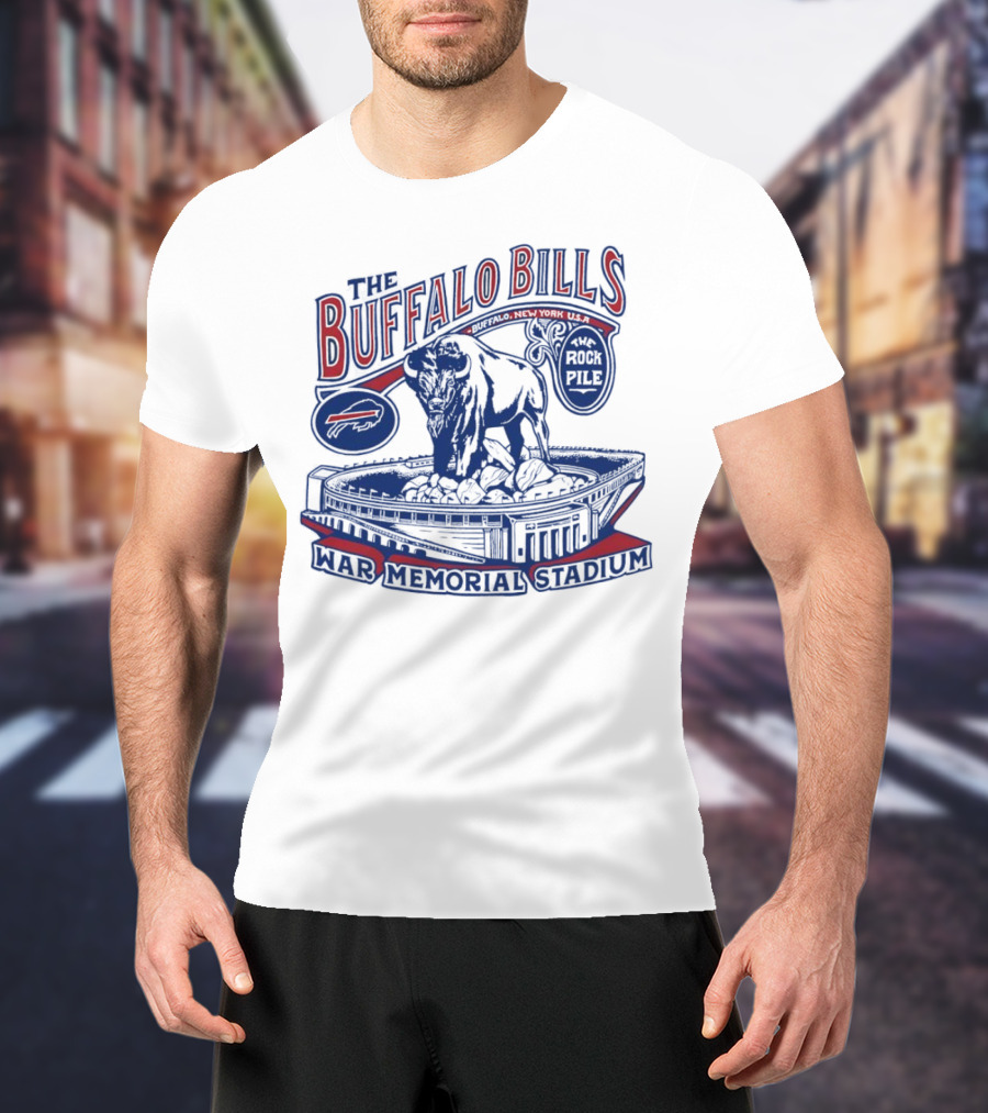 The Buffalo Bills War Memorial Stadium Rockpile New York NFL Iconic Buffalo T-Shirt