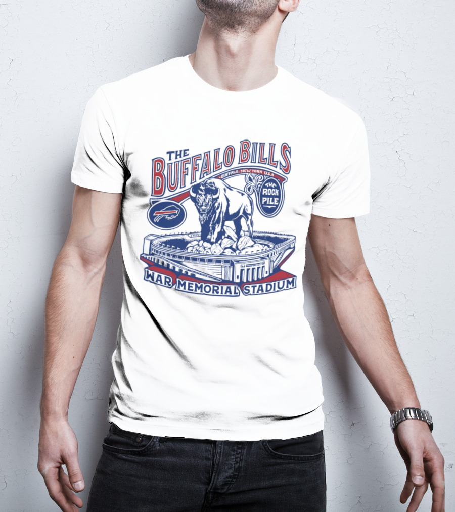 The Buffalo Bills War Memorial Stadium Rockpile New York NFL Iconic Buffalo T-Shirt