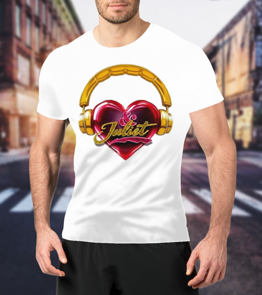 Broadway Juliet Heart Headphones T-Shirt
