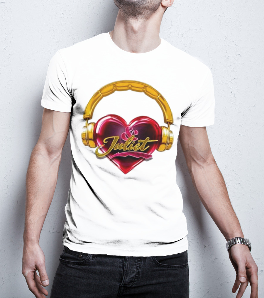 Broadway Juliet Heart Headphones T-Shirt