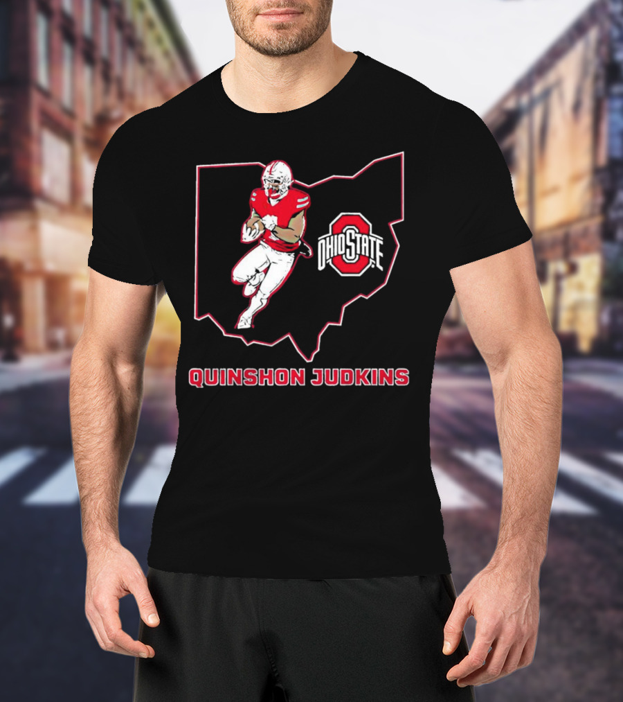 QUINSHON JUDKINS OHIO STATE BUCKEYES RUNNING BACK STAR T-Shirt