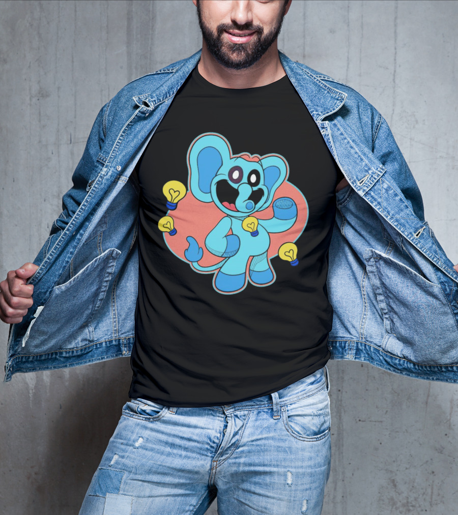 Bubba Bubbaphant Smiling Critters Lightbulb Character T-Shirt