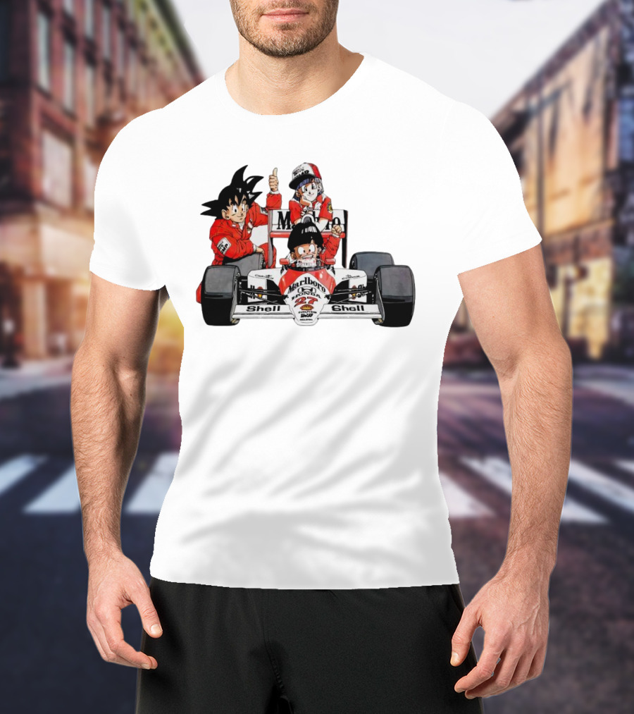 Dragon Ball Marlboro Shell 27 Racing Car Legends T-Shirt