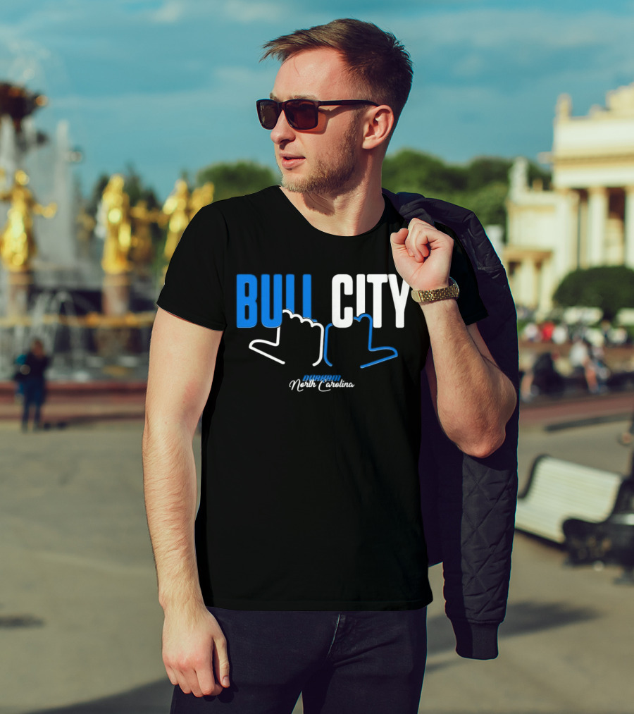 Durham North Carolina Bull City Hands T-Shirt