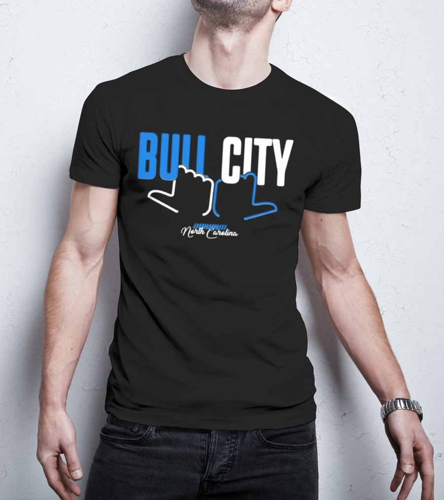 Durham North Carolina Bull City Hands T-Shirt