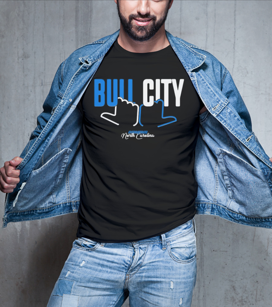 Durham North Carolina Bull City Hands T-Shirt