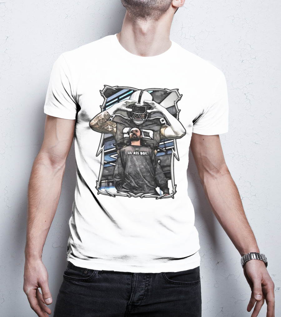 Las Vegas Raiders Maxx Crosby Lil Ass Boy Text With Football Player T-Shirt