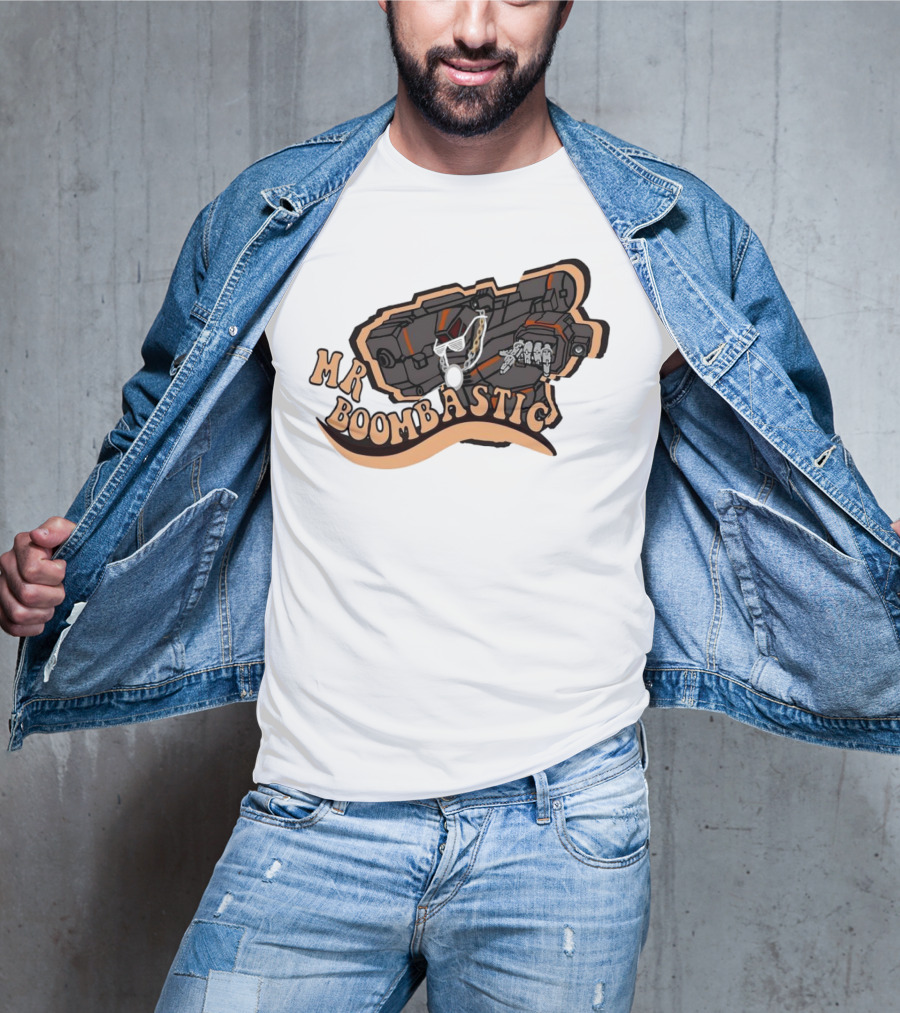 MR BOOMBASTIC Robot Design With Futuristic Mech Elements T-Shirt