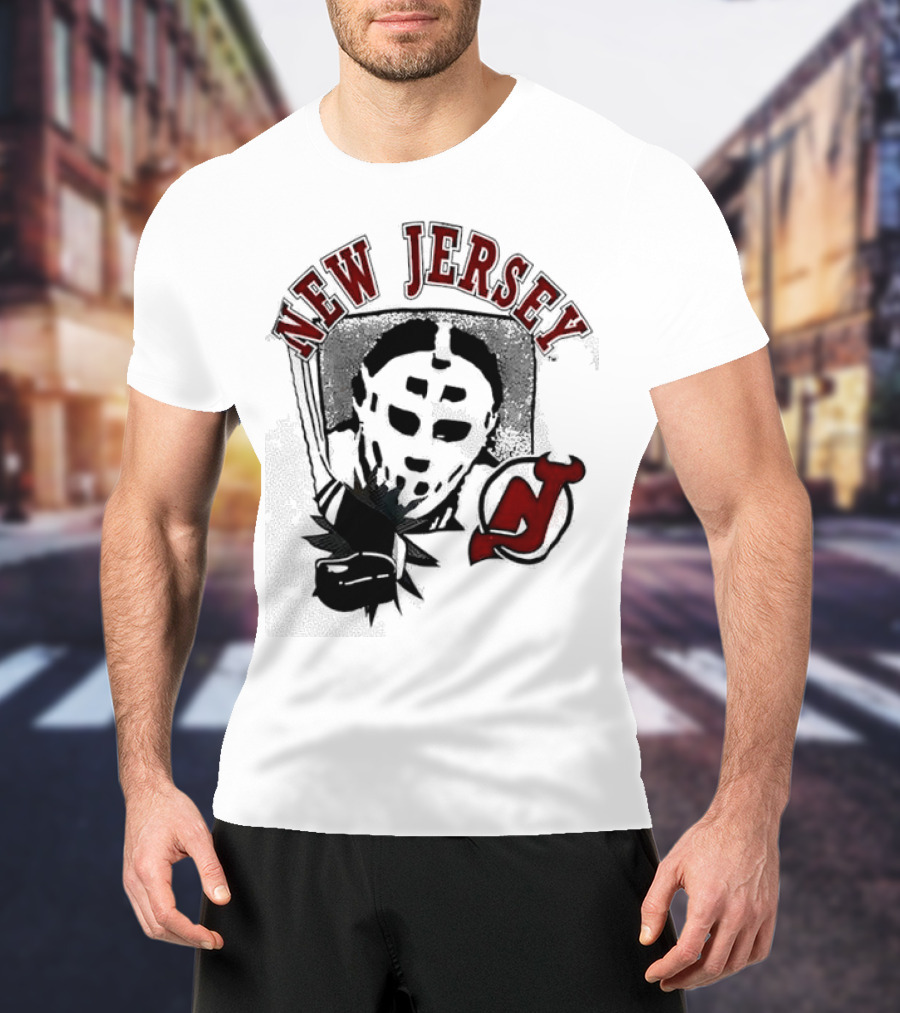 New Jersey Devils Retro Goalie Mask T-Shirt