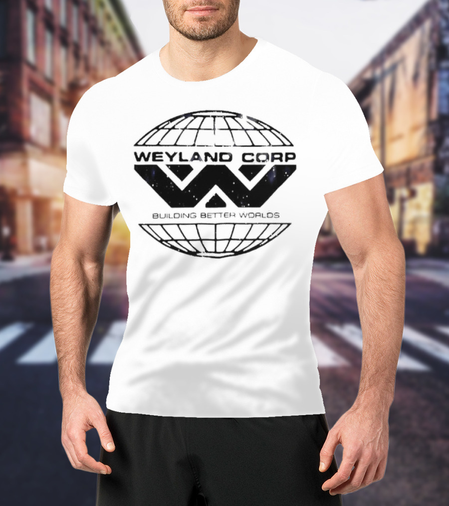 Weyland Corp Building Better Worlds Logo Alien Franchise T-Shirt