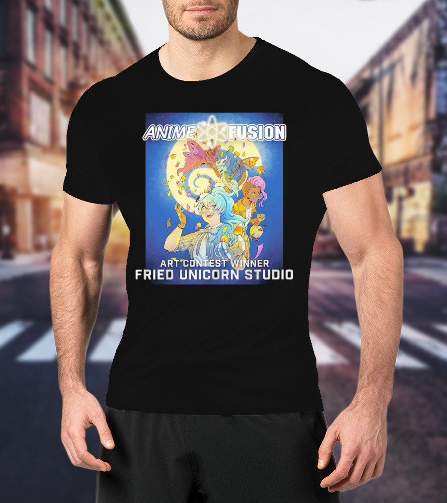 Anime Fusion Fried Unicorn Studio Art Contest Winner T-Shirt