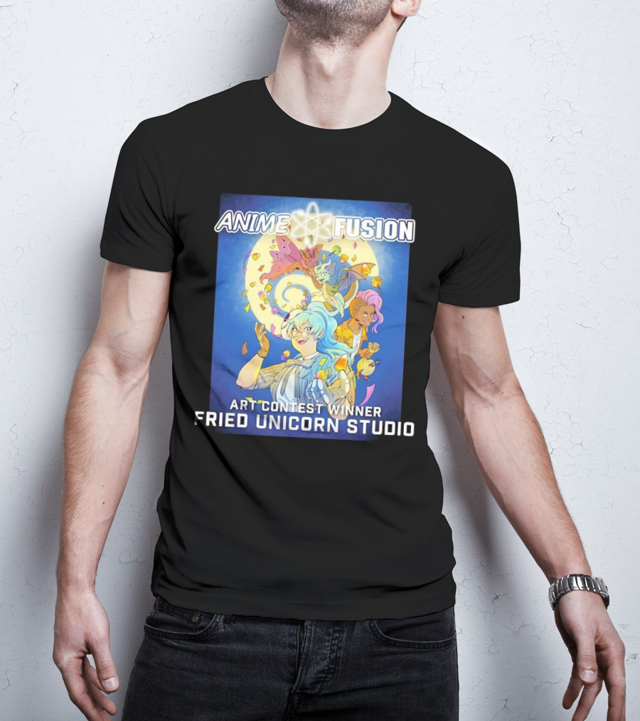 Anime Fusion Fried Unicorn Studio Art Contest Winner T-Shirt