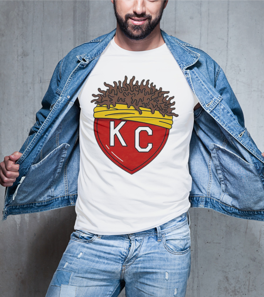 Kansas City Chiefs KC Heart French Fries T-Shirt