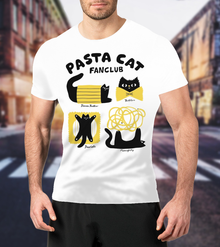 Pasta Cat Fanclub Penne Purrter ZitiFeline Pawrioli Meowgetty T-Shirt