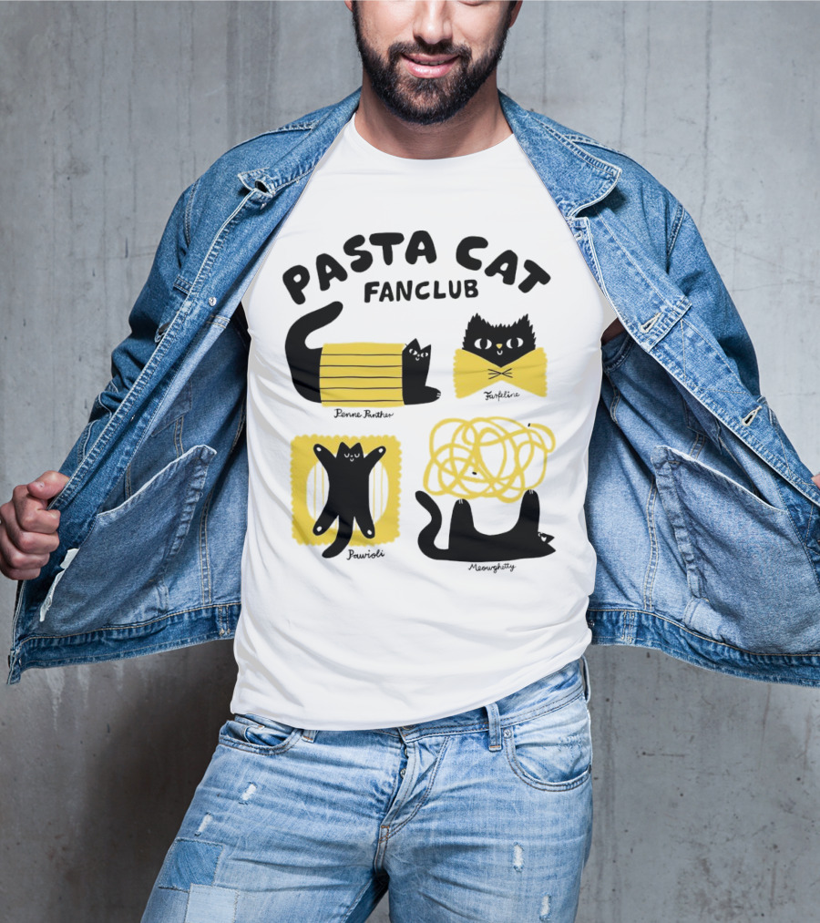 Pasta Cat Fanclub Penne Purrter ZitiFeline Pawrioli Meowgetty T-Shirt