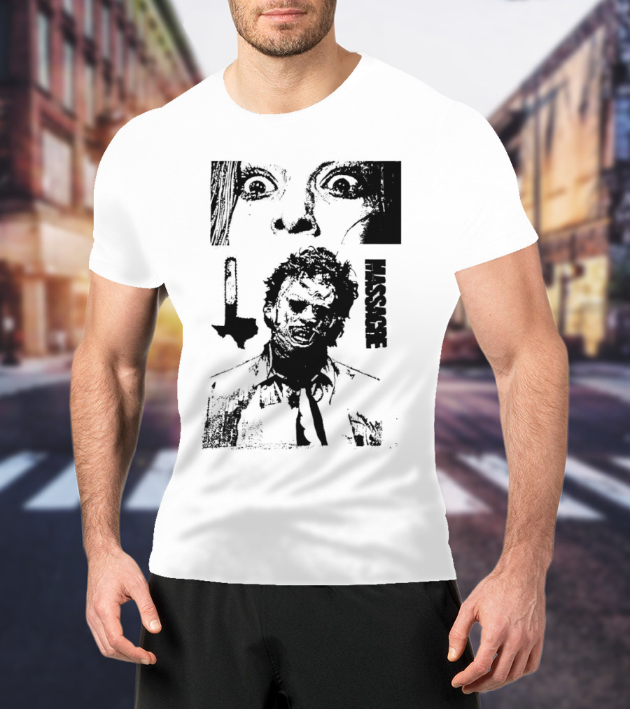 San Antonio Sharpist Texas Chainsaw Massacre Horror Face Knife Texas T-Shirt