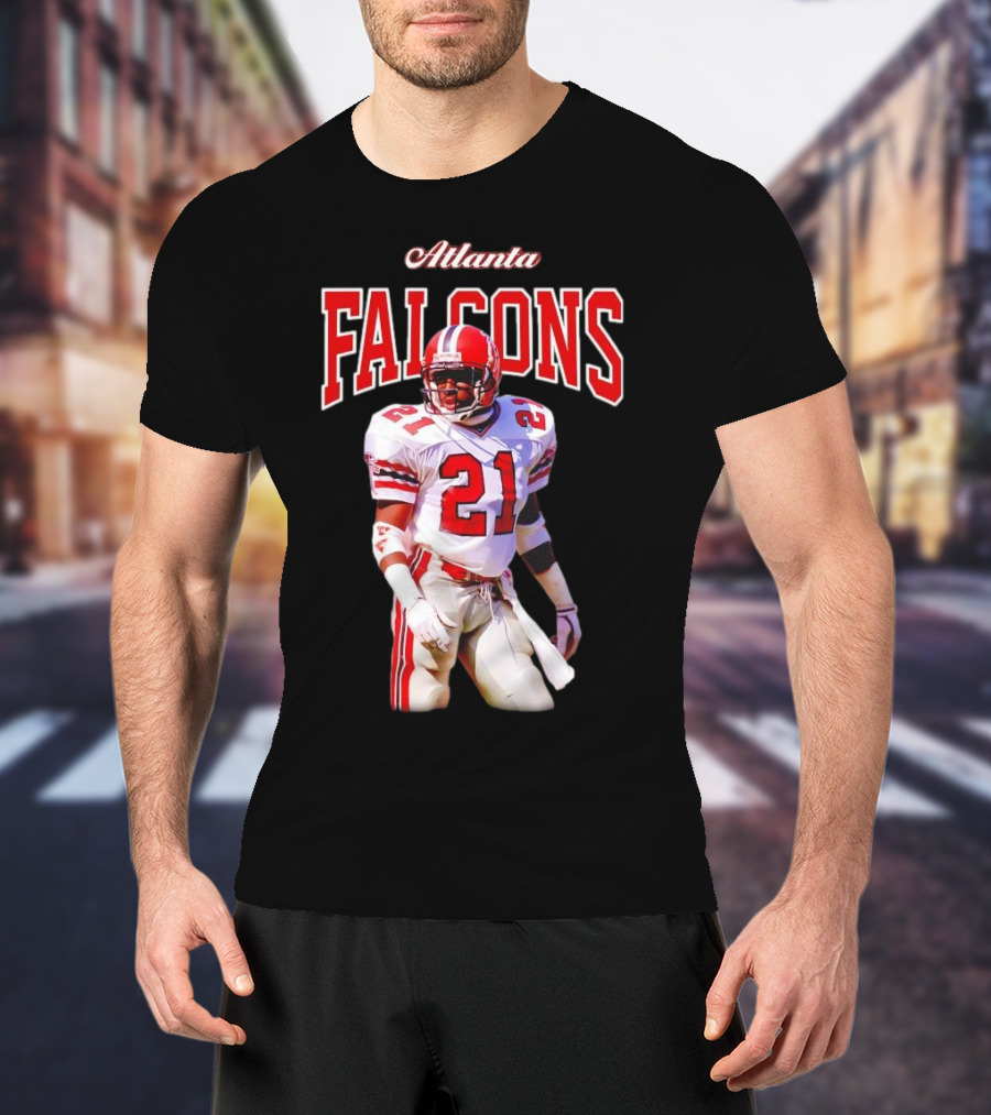 Atlanta Falcons Deion Sanders Retired Player 21 Sideline Legend T-Shirt