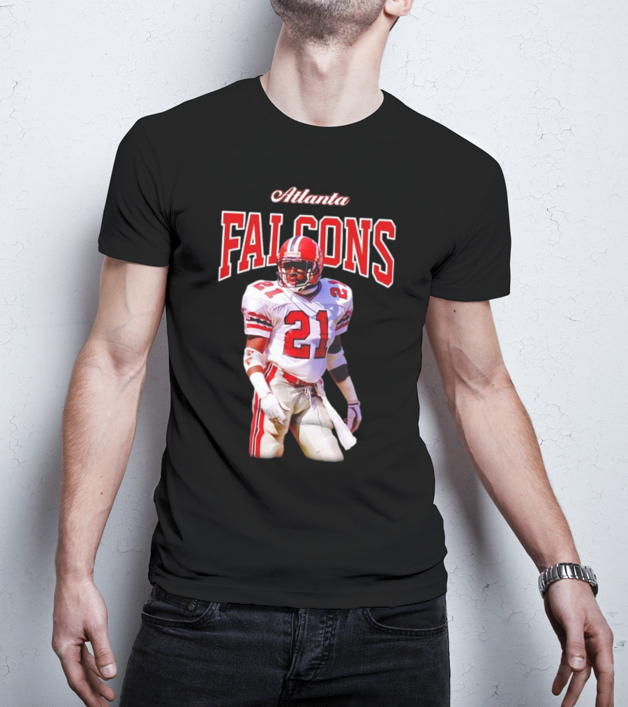 Atlanta Falcons Deion Sanders Retired Player 21 Sideline Legend T-Shirt