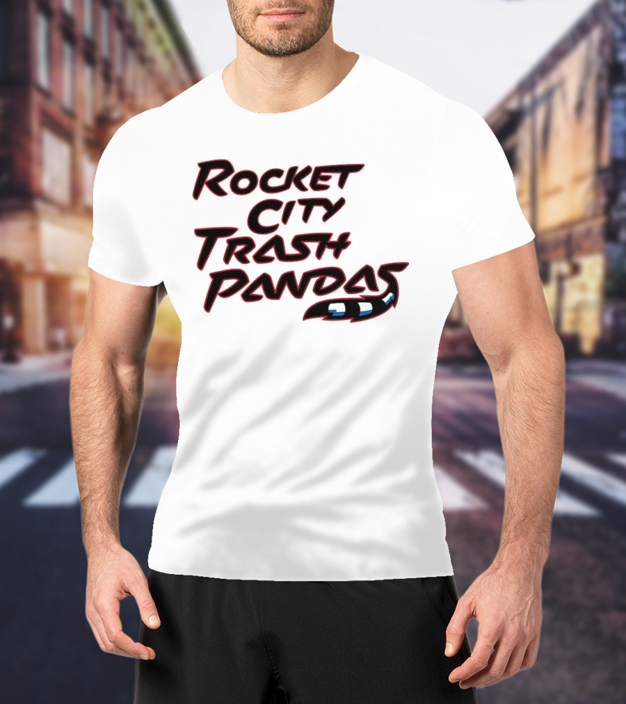 Rocket City Trash Pandas Black Tail T-Shirt