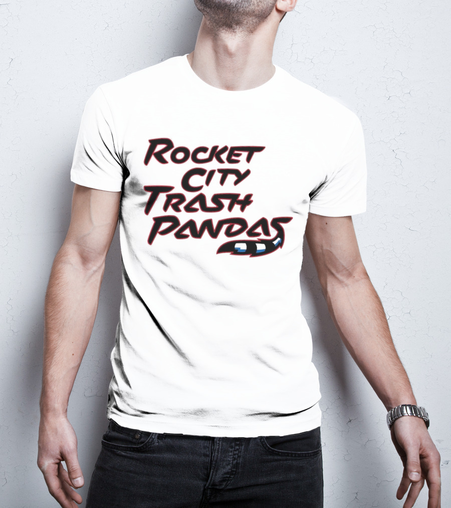 Rocket City Trash Pandas Black Tail T-Shirt