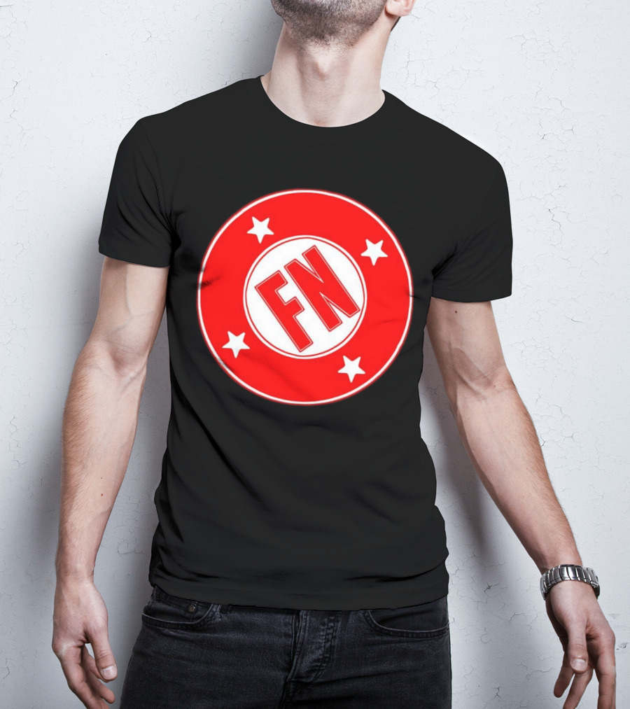 ALL FN Wrestling Red Circle Stars Shield T-Shirt