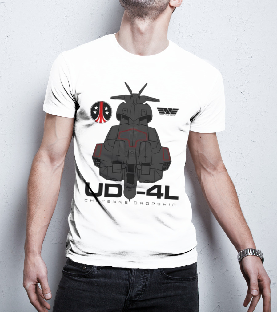 Alien UD-4L Cheyenne Dropship Weyland Yutani Corporation Badge T-Shirt