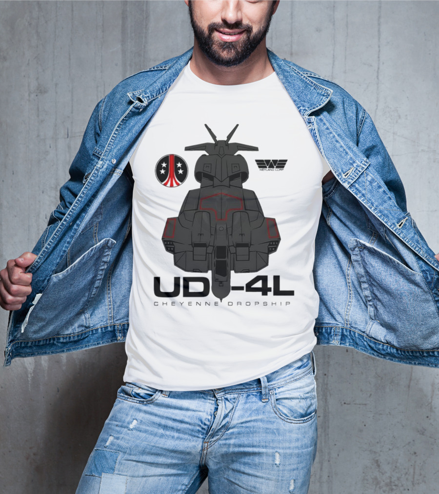 Alien UD-4L Cheyenne Dropship Weyland Yutani Corporation Badge T-Shirt
