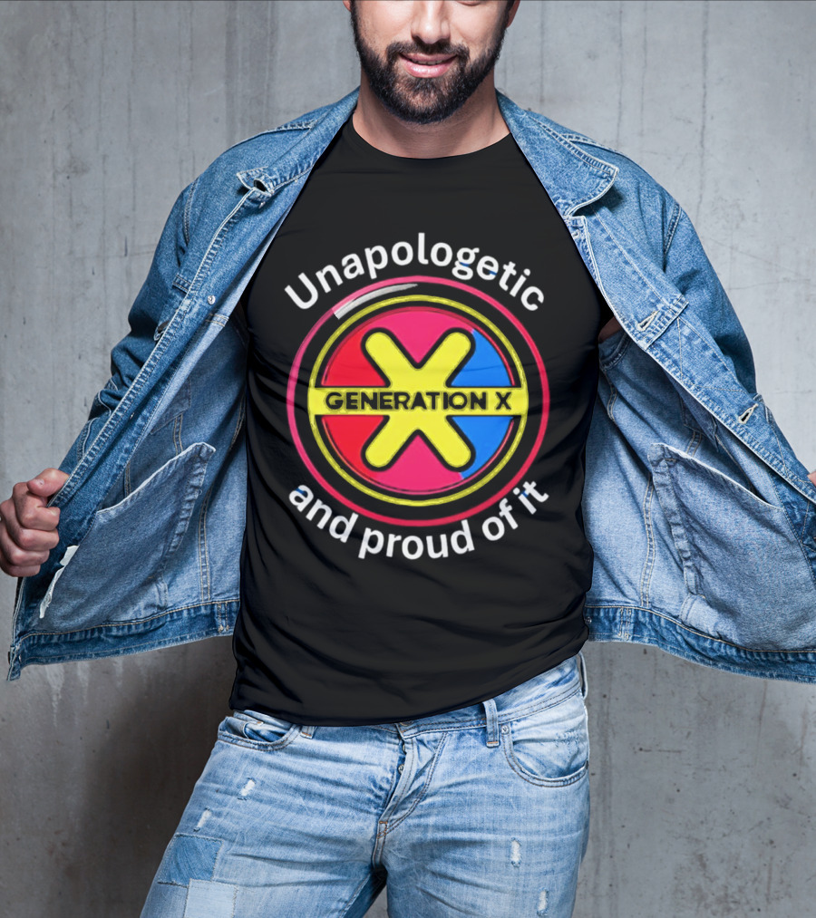 Generation X Unapologetic And Proud Of It Bold Circular Emblem T-Shirt