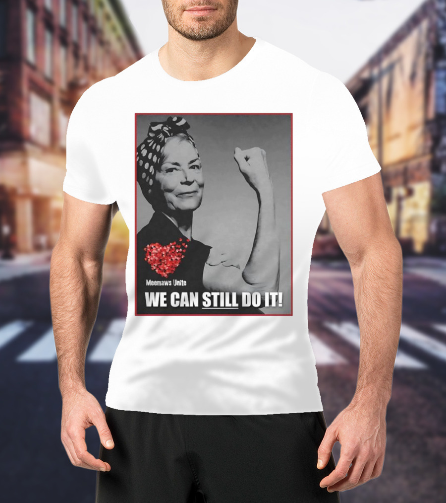 Meemaws Unite We Can Still Do It Polka Dot Bandana Heart T-Shirt