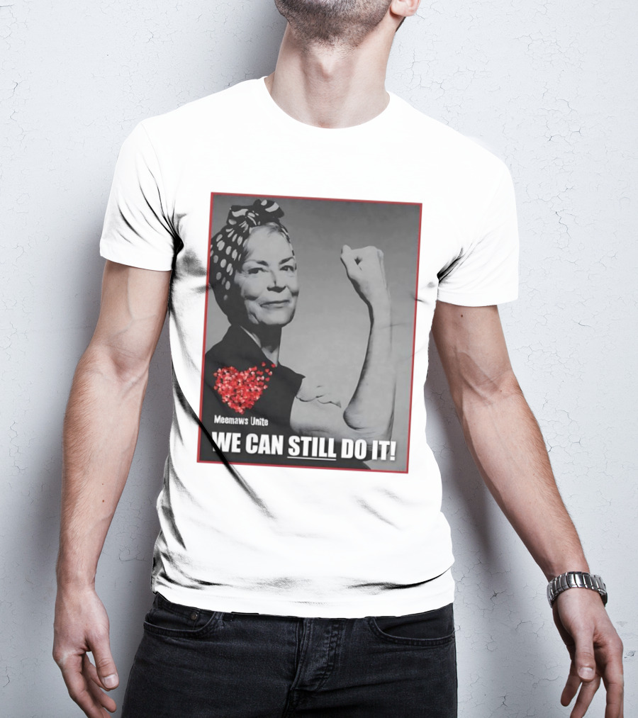Meemaws Unite We Can Still Do It Polka Dot Bandana Heart T-Shirt
