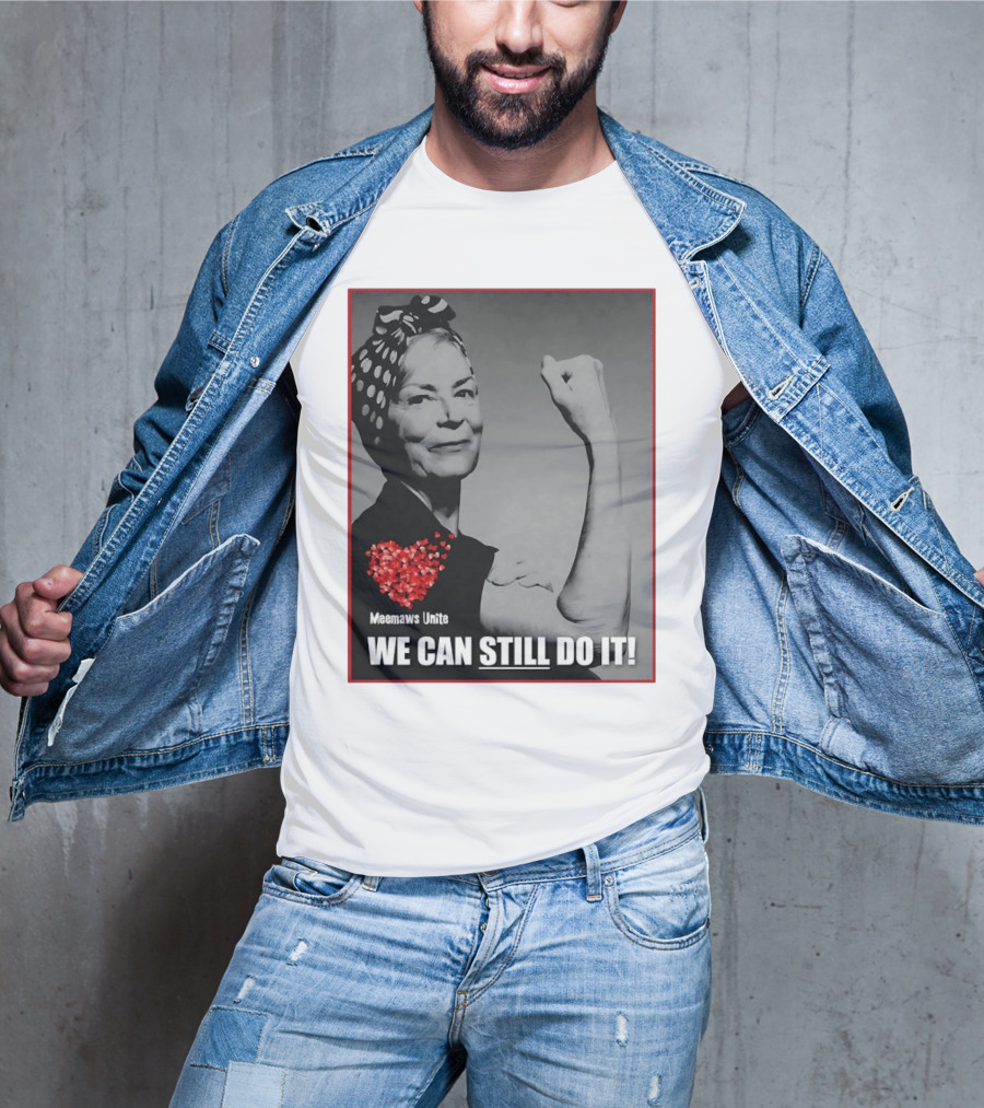 Meemaws Unite We Can Still Do It Polka Dot Bandana Heart T-Shirt
