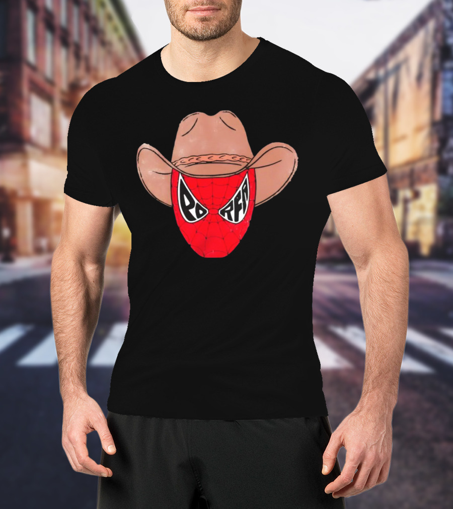 Porfa Porfaman Cowboy Spider Man T-Shirt
