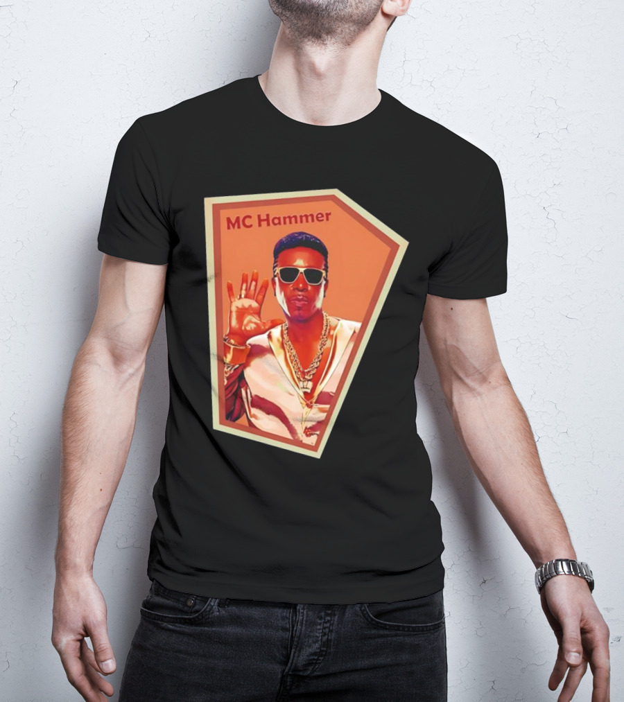 MC Hammer Retro Iconic Style Sunglasses Chains Wave Hand Gesture T-Shirt