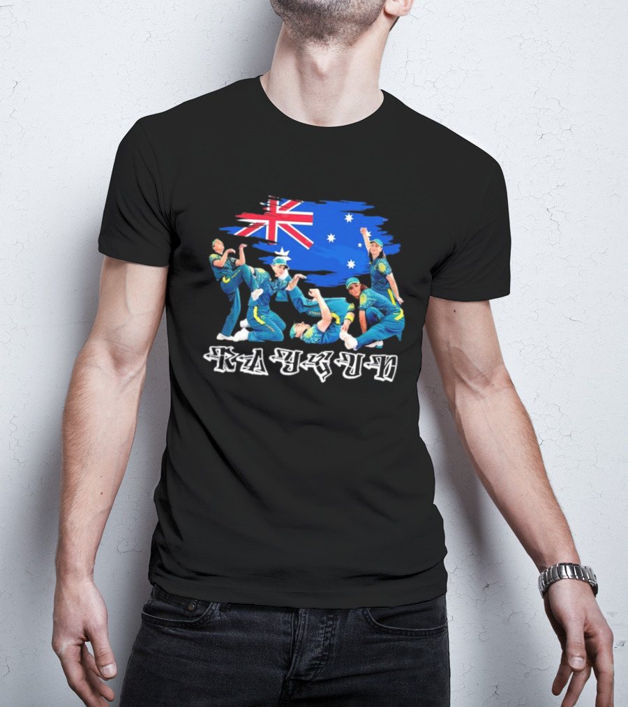 Raygun Rachael Gunn B-girl With Australia Flag T-Shirt
