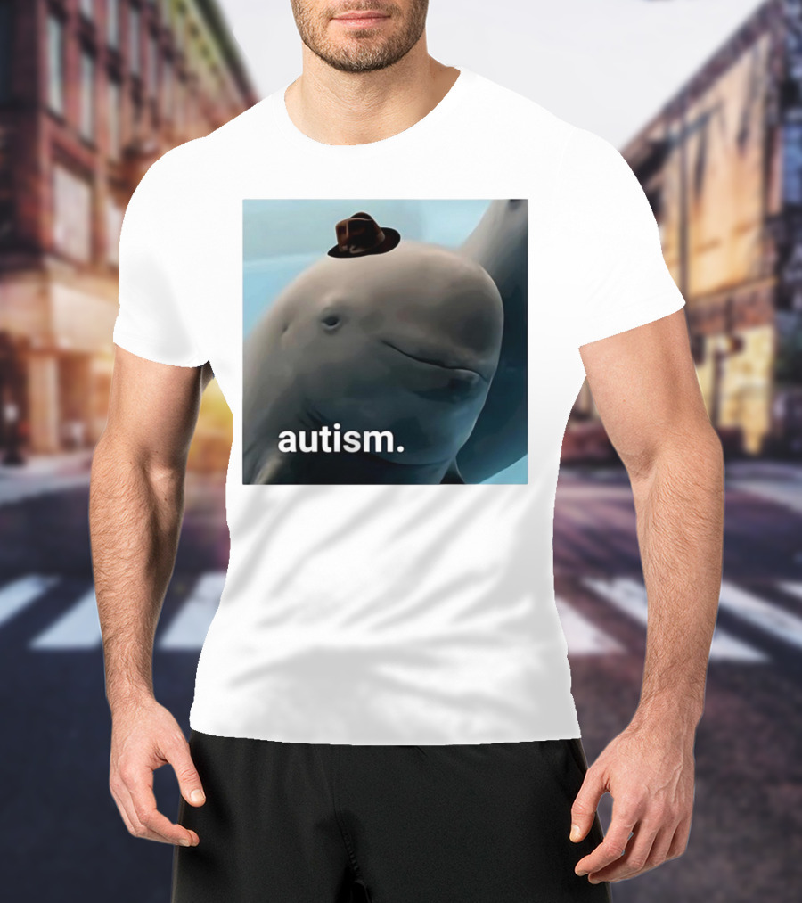 Autism Dolphin Meme With Hat T-Shirt
