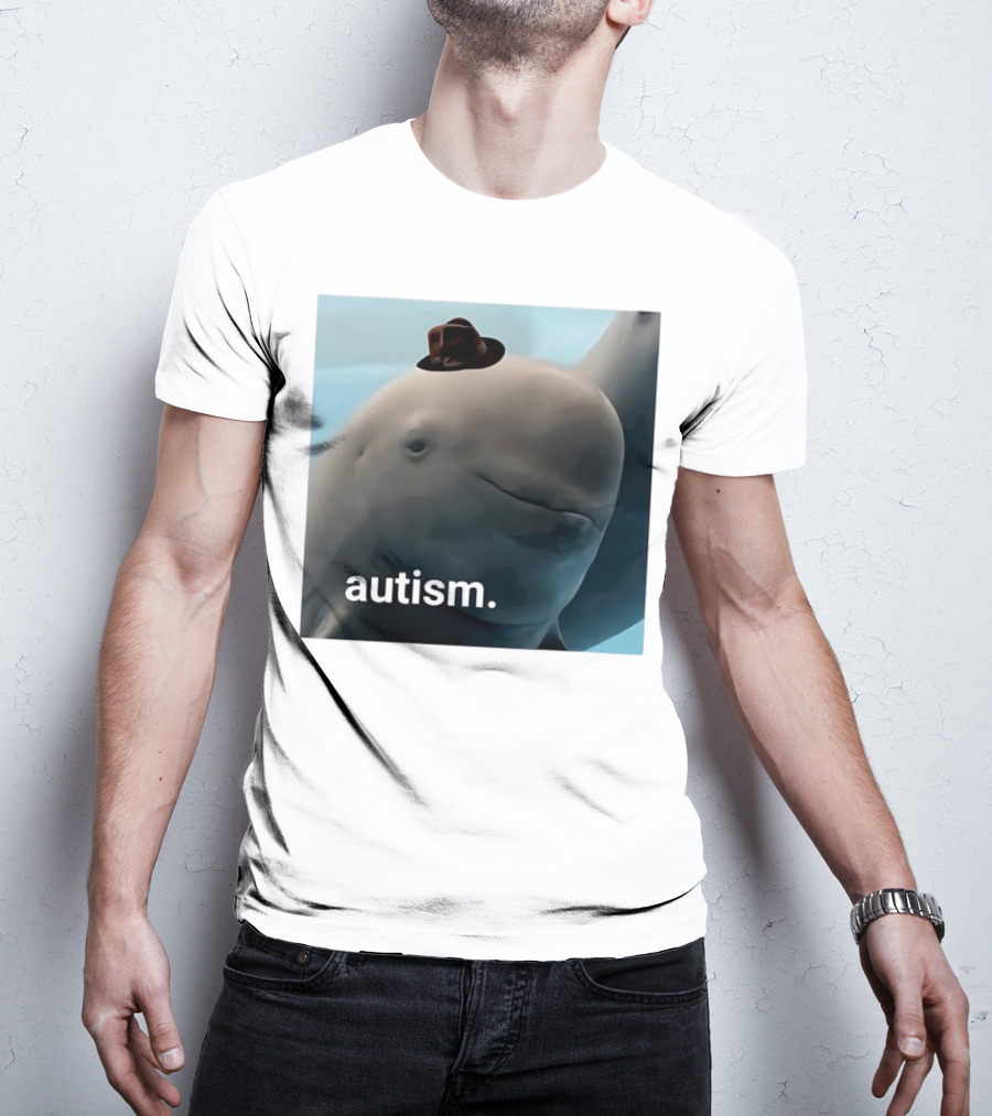 Autism Dolphin Meme With Hat T-Shirt