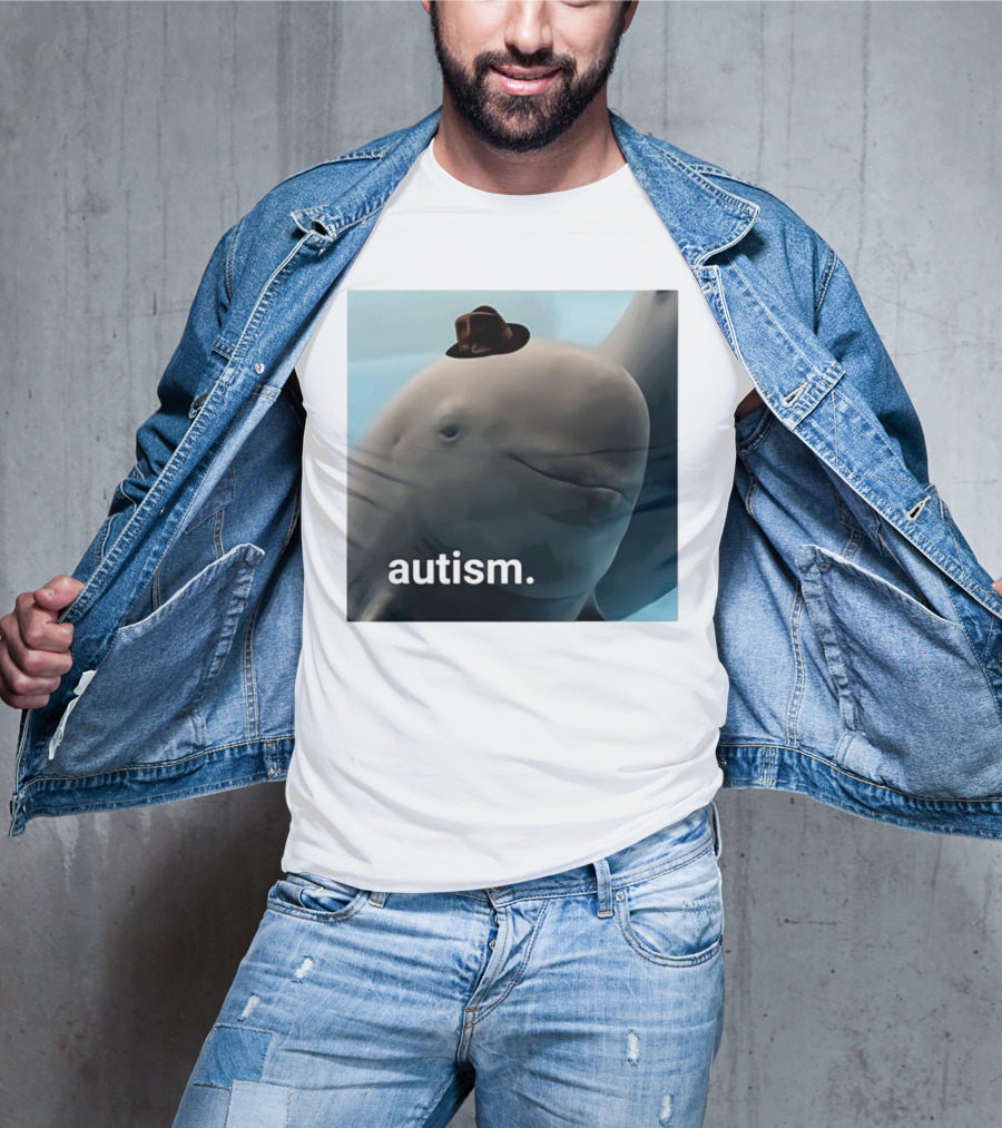 Autism Dolphin Meme With Hat T-Shirt