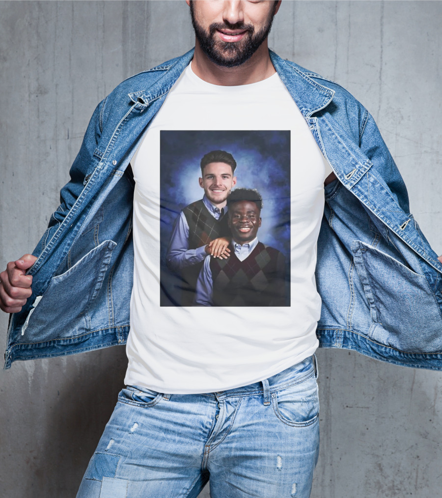 Declan Rice And Bukayo Saka Step Brothers Themed T-Shirt