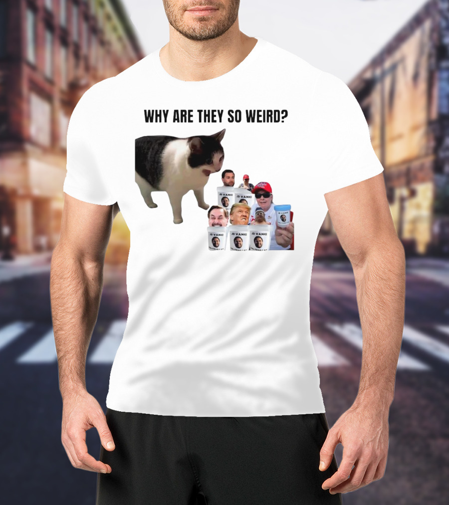 Cat Why Are They So Weird JD Vance Memes Full Family Kit T-Shirt