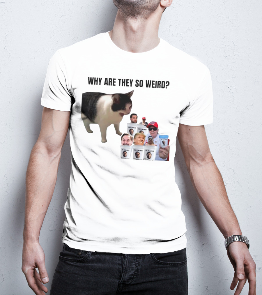 Cat Why Are They So Weird JD Vance Memes Full Family Kit T-Shirt
