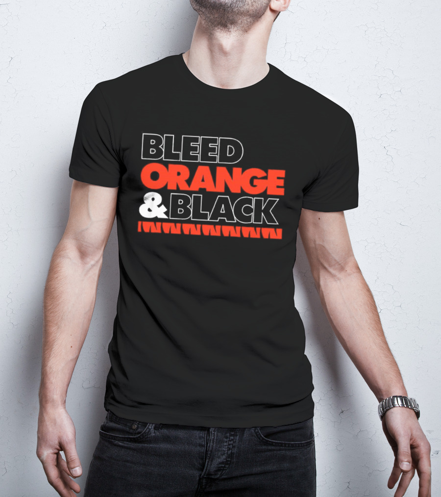Cincinnati Bengals Bleed Orange And Black T-Shirt