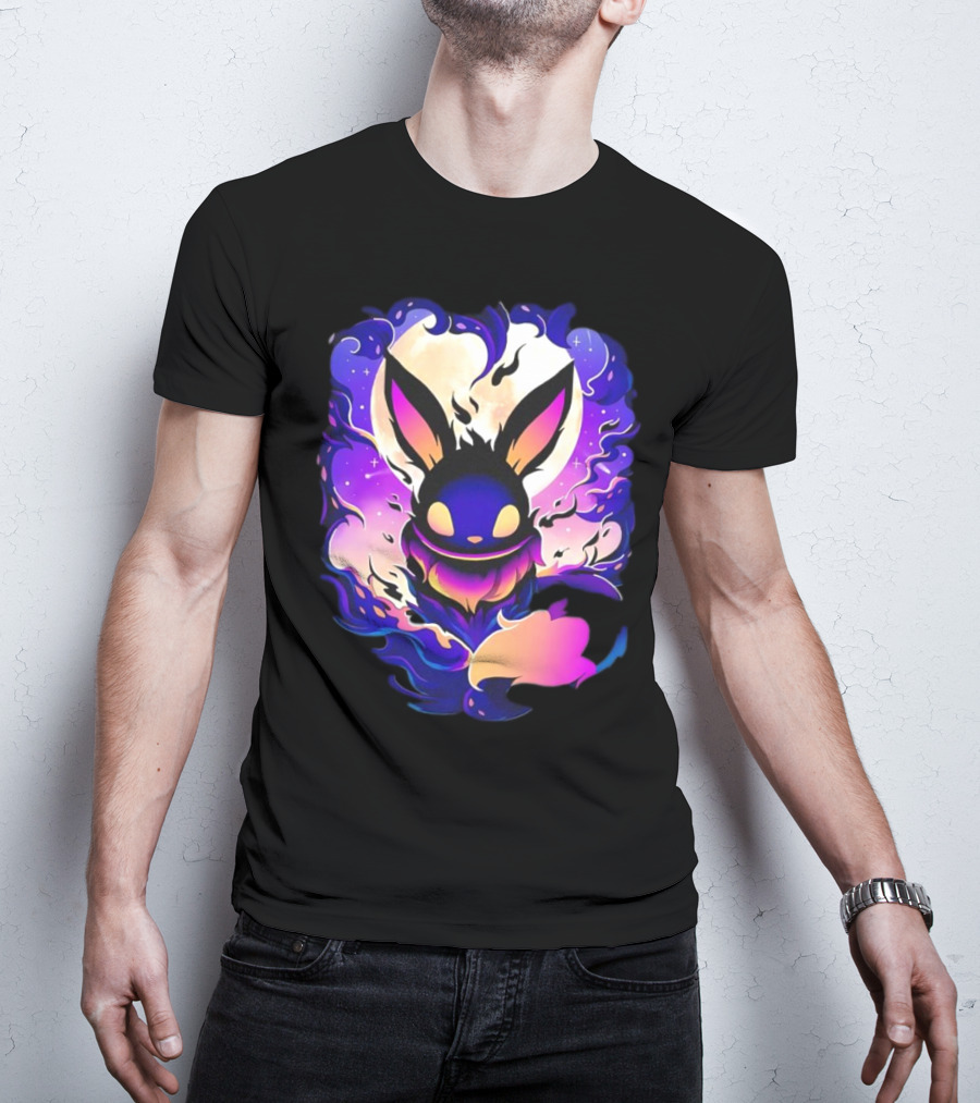 Eevee Darkness Cosmic Evolution Fantasy Anime T-Shirt