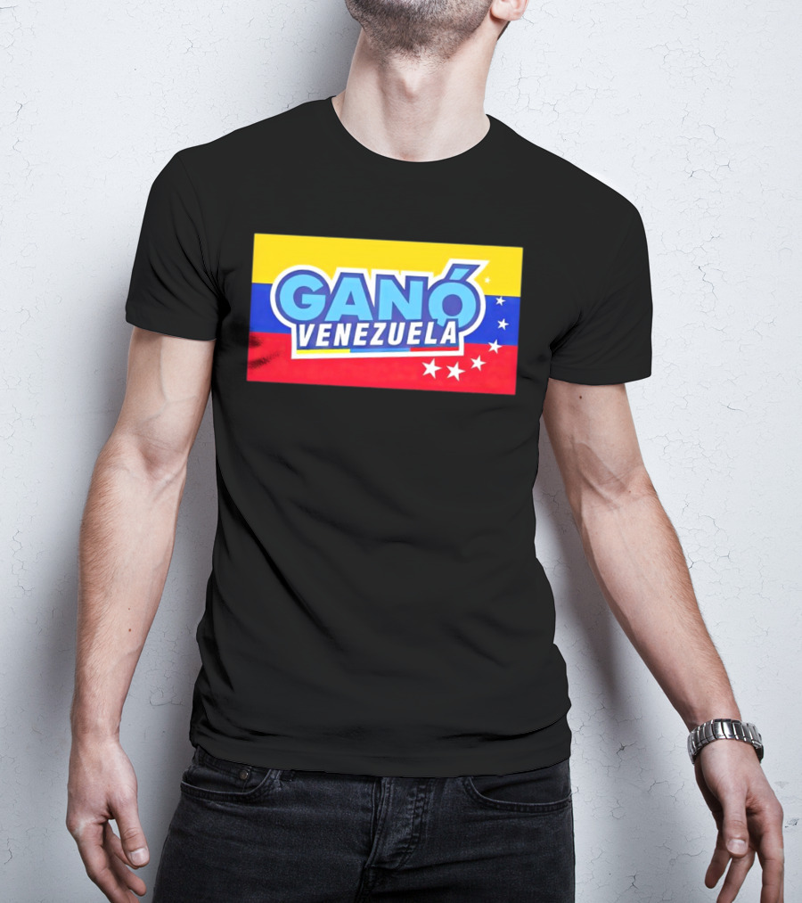 Ganó Venezuela Bandera Colores Estrellas T-Shirt