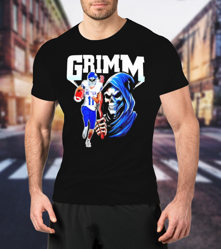 Grimm Reaper Kansas Jayhawks Football 11 Luke Grimm T-Shirt