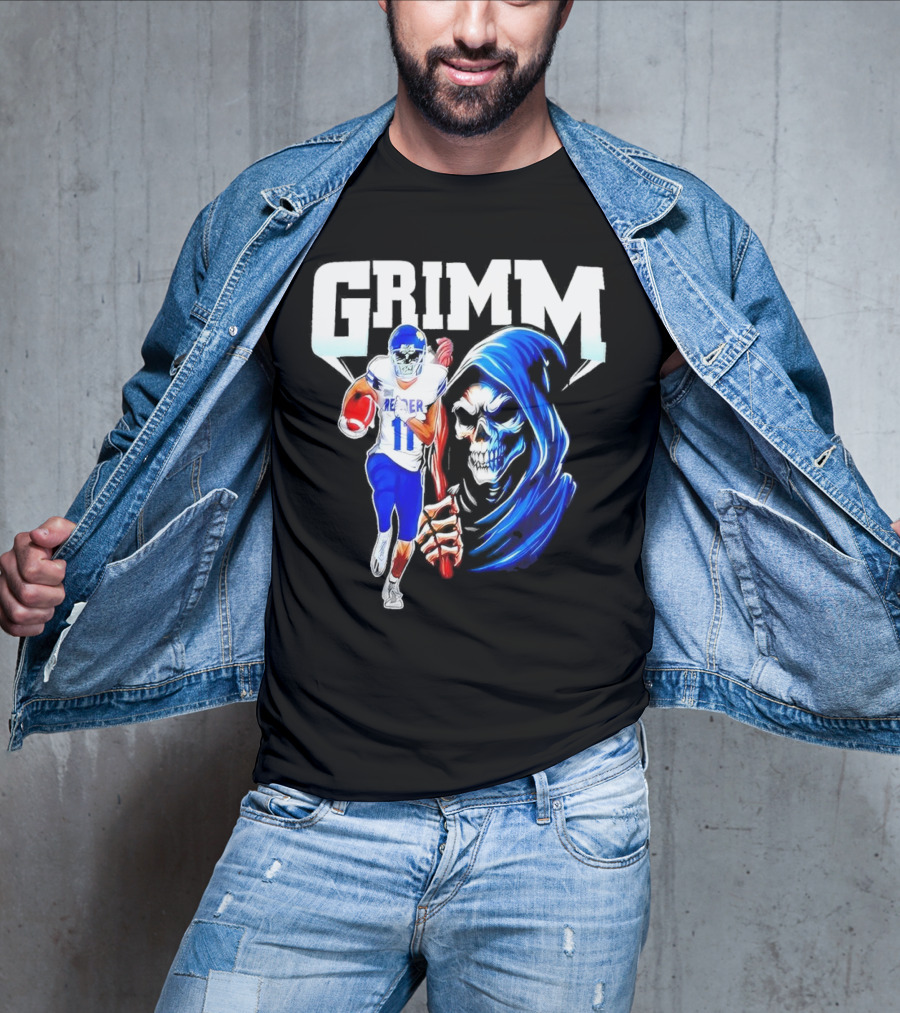 Grimm Reaper Kansas Jayhawks Football 11 Luke Grimm T-Shirt
