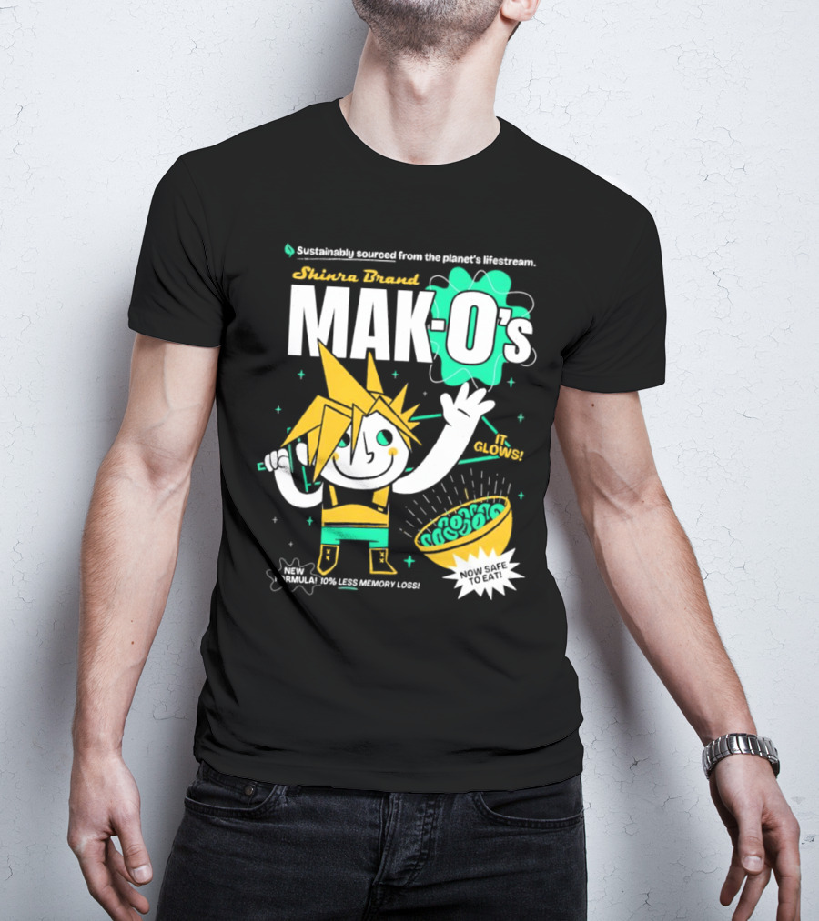 Shinra Brand Mak-0's Sustainably Sourced It Glows New Formula 10% Less Memory Loss Now Safe To Eat T-Shirt